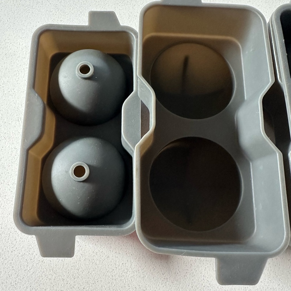 Gray Silicone Ice Ball Molds - Picture 2 of 3